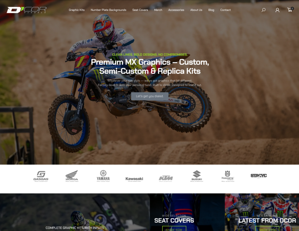 D’Cor Visuals website