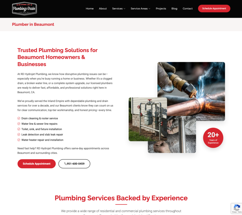 RD Hydrojet Plumbing & Drain screenshot 2