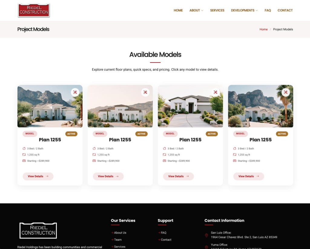 Riedel Construction screenshot 6